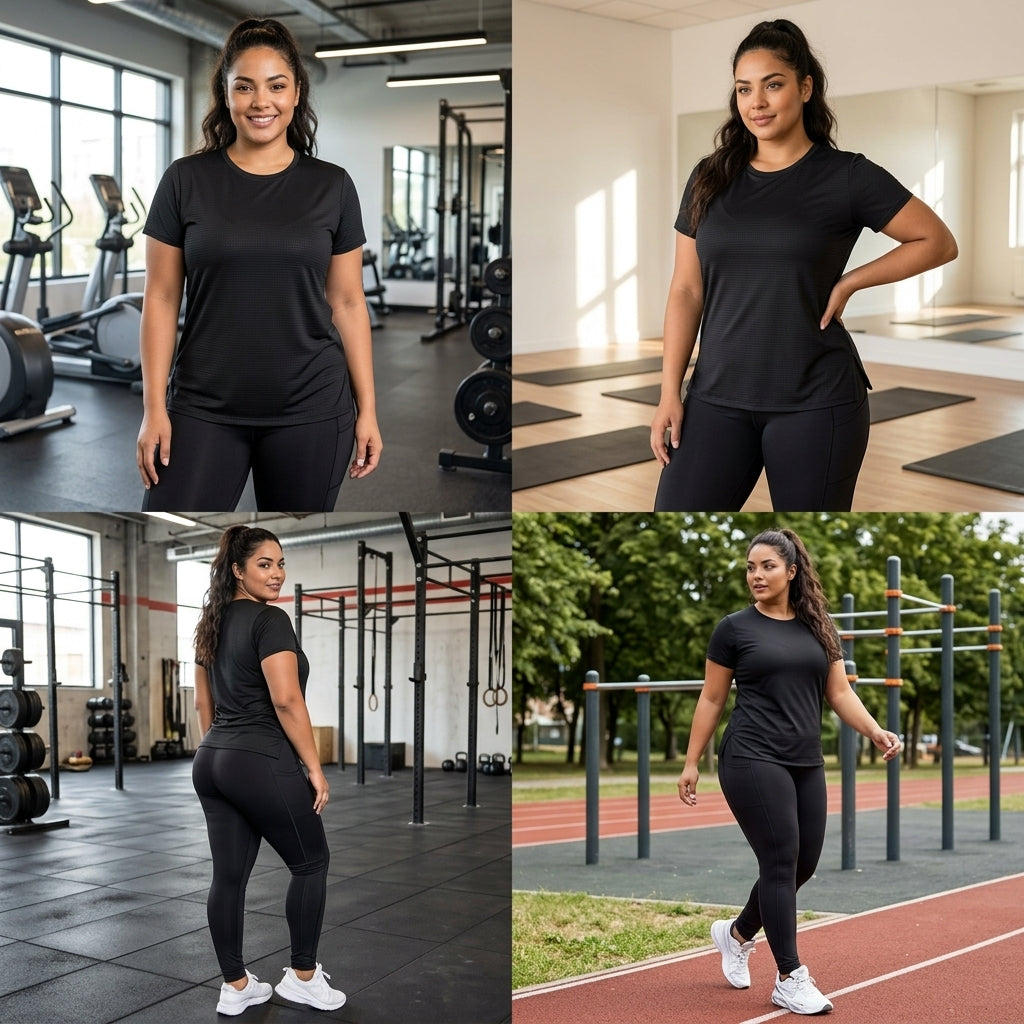 set 2 piezas blusa + licra talla grande